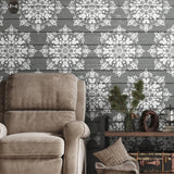 Sitsink Mandala Stencils for Painting Reusable - 6 Pcs Rangoli Damask Stencils for Craft, Large Mandala Templates Wall Stencil for Painting on Wood Rock Canvas Sitsink