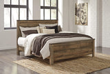Signature Design by Ashley Trinell Rustic Panel Headboard, King/California, Warm Brown Signature Design by Ashley