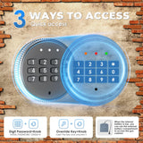 INTERGREAT 12-15 Gun Safe, Long Gun Safe for Rifle and Pistols, Large Gun Cabinet Safe with Removable Gun Racks, Digital Gun Cabinet with Multifunction Lock, 4 Pistol Pockets INTERGREAT