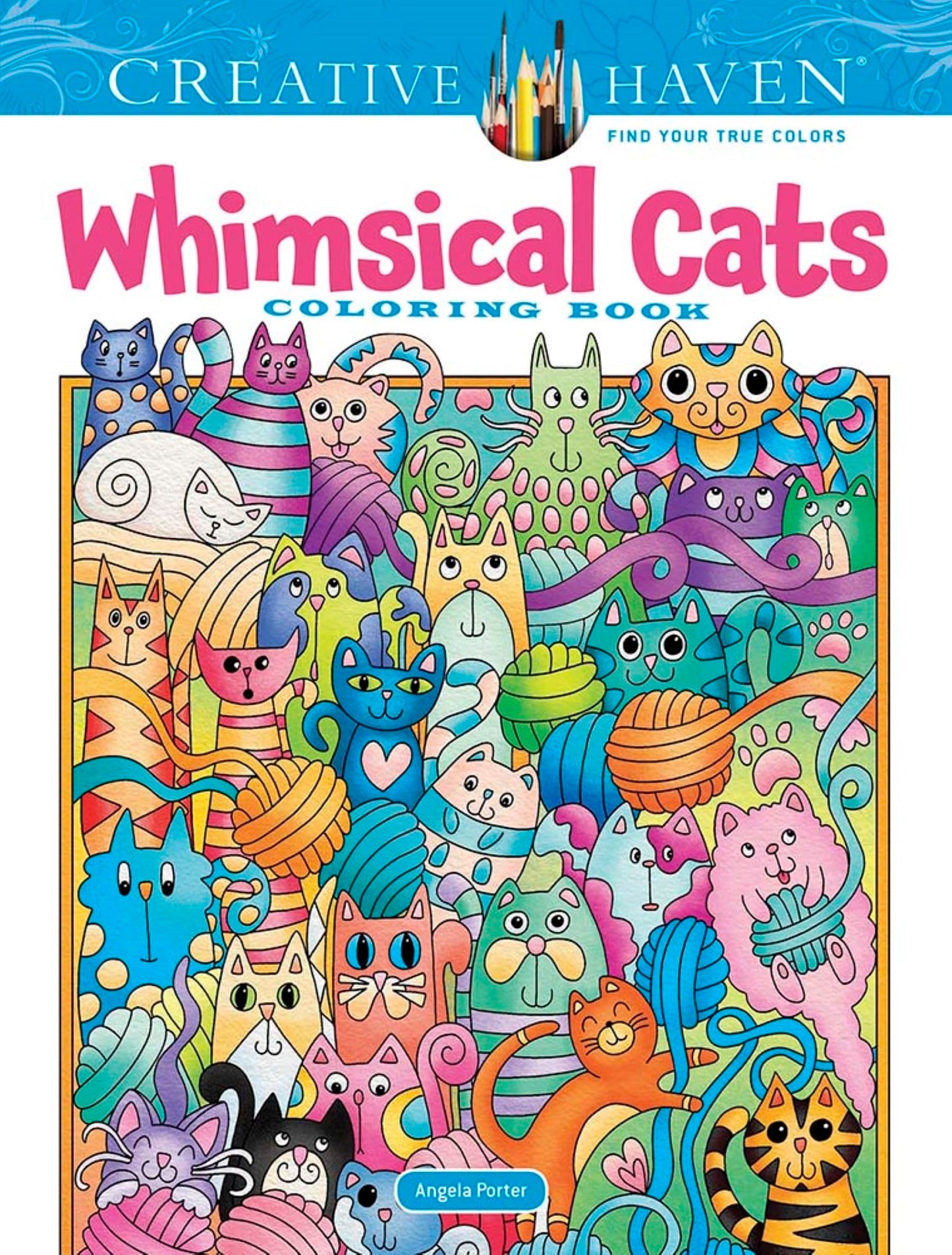 Creative Haven Whimsical Cats Coloring Book (Adult Coloring Books: Pets)