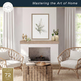 MCS 72-Inch Mantel, Master & Co Antique Natural Finsh Solid Wood Floating Fireplace Mantel, Long Floating Shelf for Livingroom with Wood Cleat Hanging System, Photo and Home Decor Display Shelf MCS