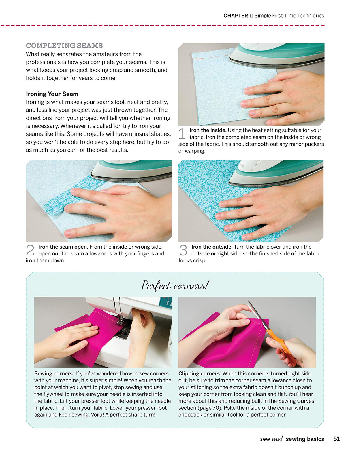 Sew Me! Sewing Basics: Simple Techniques and Projects for First-Time Sewers (Design Originals) Beginner-Friendly Easy-to-Follow Directions to Learn as You Sew, from Sewing Seams to Installing Zippers Design Originals