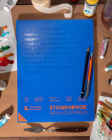 Stonehenge Yupo Paper Aqua Block Coldpress Pad 7"X7" 15 Sheets/Pkg-White 140lb Stonehenge Aqua