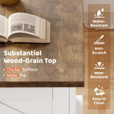 YESHOMY 31.5 inch Farmhouse Coffee Table, Coffee Tables for Living Room, Center Table with Flip-Top Lids, Large Storage Space (White) YESHOMY