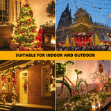 XTF2015 336ft 1000 LED Christmas Long String Lights, 8 Lighting Modes Waterproof Christmas Tree Lights Outdoor Indoor Fairy Lights for Patio, Garden, Party, Wedding, Holiday Decorations (Warm White) XTF2015