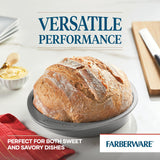 Farberware Nonstick Bakeware Baking Pan / Nonstick Cake Pan, Round - 9 Inch, Gray, 1 Count (Pack of 1) Farberware