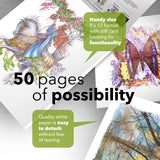 Castle Art Supplies Mixed Media Sketchpad 9 x 12in | 2-Pack | 50 Sheets Each (200 gsm/120lb) Artist Fine Grain, Heavyweight Paper | Creative Freedom Across Media and Techniques (9 x 12, 2-Pack) Castle Art Supplies
