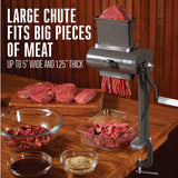 Weston Manual Support Beef Jerky Slicer, Quick and Easy Operation For Cuts Up To 5” Wide x 1.25” Thick, Durable Aluminum Construction, Stainless Steel Blades, Charcoal Gray Weston