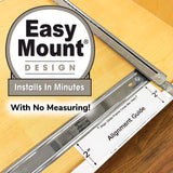 LYNK PROFESSIONAL® Pull Out Cabinet Organizer, 14" x 18" Slide Out Drawers for Kitchen Cabinets - Sliding Pull-Out Pantry Shelves – Home Shelf Organizers - Lifetime Ltd. Warranty, Chrome LYNK PROFESSIONAL