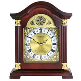 Bedford Clock Collection Redwood Mantel Clock with Chimes Bedford Clock Collection