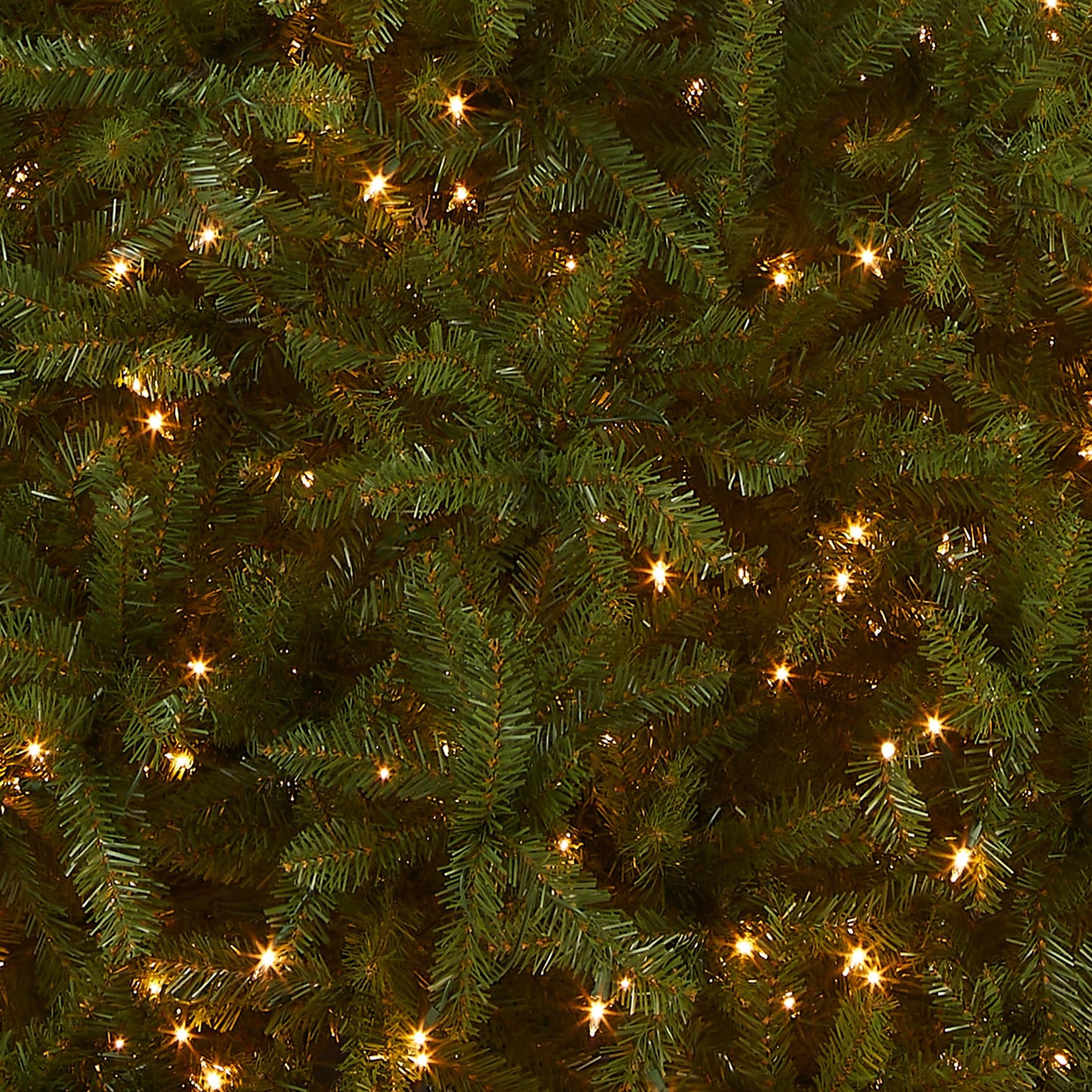 National Tree Company Pre-Lit Artificial Full Christmas Tree, Green, Dunhill Fir, White Lights, Includes Stand, 12 Feet