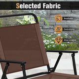 Tangkula 6 Pieces Folding Patio Dining Set, 4 Chairs and 31.5 inches Round Table, Patio Umbrella Included, for Indoor Outdoor Poolside or Balcony (Brown) Tangkula