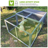 GUTINNEEN Chicken Coop Outdoor Rabbit Hutch with Run for Rabbits, Chickens, Ducks, and Guinea Pigs, 61.5" L x 40.9" W x 24.8" H GUTINNEEN