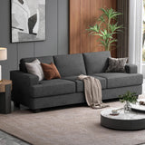 COPIAE 89 Inch Sofa with Extra Deep Seats Oversize, 3 Seater Sofa for Living Room,Modern Couch and Sofa, Comfy Armrests and Seats and Backrests, Easy Installation, Grey COPIAE