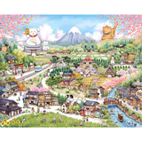 Pintoo Jigsaw Puzzles 2000 Piece for Adults - YUKAN - Maneki Neko Village Beautiful Plastic Puzzle for Home Decor Zero Dust Easy Storage [H3707] Pintoo