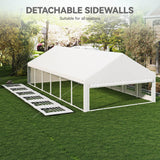YITAHOME 20x40 ft Party Tent Outdoor Wedding Event Shelters Heavy Duty Upgraded Galvanized Canopy with Large White Roof, Removable Sidewalls & 4 Storage Bags YITAHOME