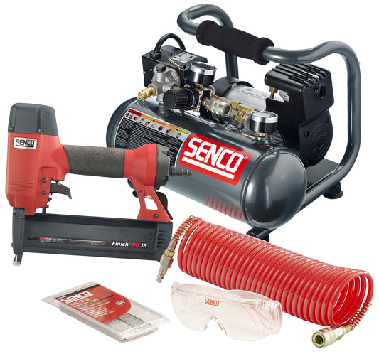 Senco PC0947 18-Gauge Brad Nailer Compressor Combo Kit - WoodArtSupply