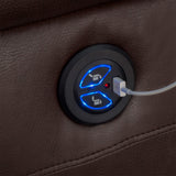 RecPro Charles Collection | 30" Powered Zero Wall Recliner | Wall Hugger Recliner | RV Living Room (Slideout) Chair | Mahogany, 1-Pack RecPro