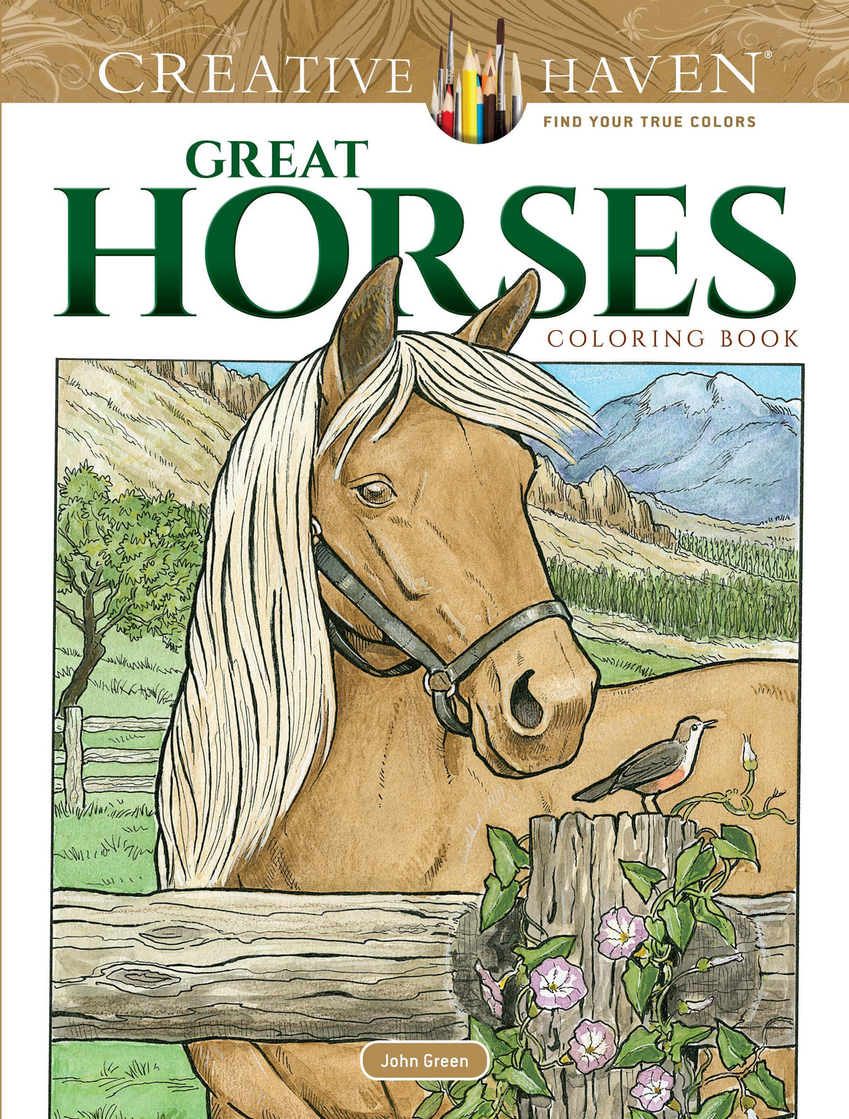 Adult Coloring Great Horses Coloring Book (Adult Coloring Books: Animals) Dover Publications