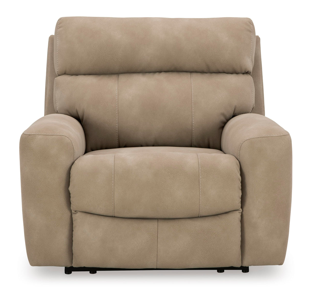 Signature Design by Ashley Next-Gen DuraPella Contemporary Faux Leather Wall Hugger Power Recliner with Adjustable Headrest and USB Ports, Light Brown Signature Design by Ashley
