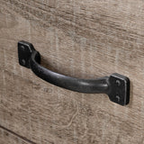 South Shore Tassio 1-Drawer Nightstand-Weathered Oak South Shore