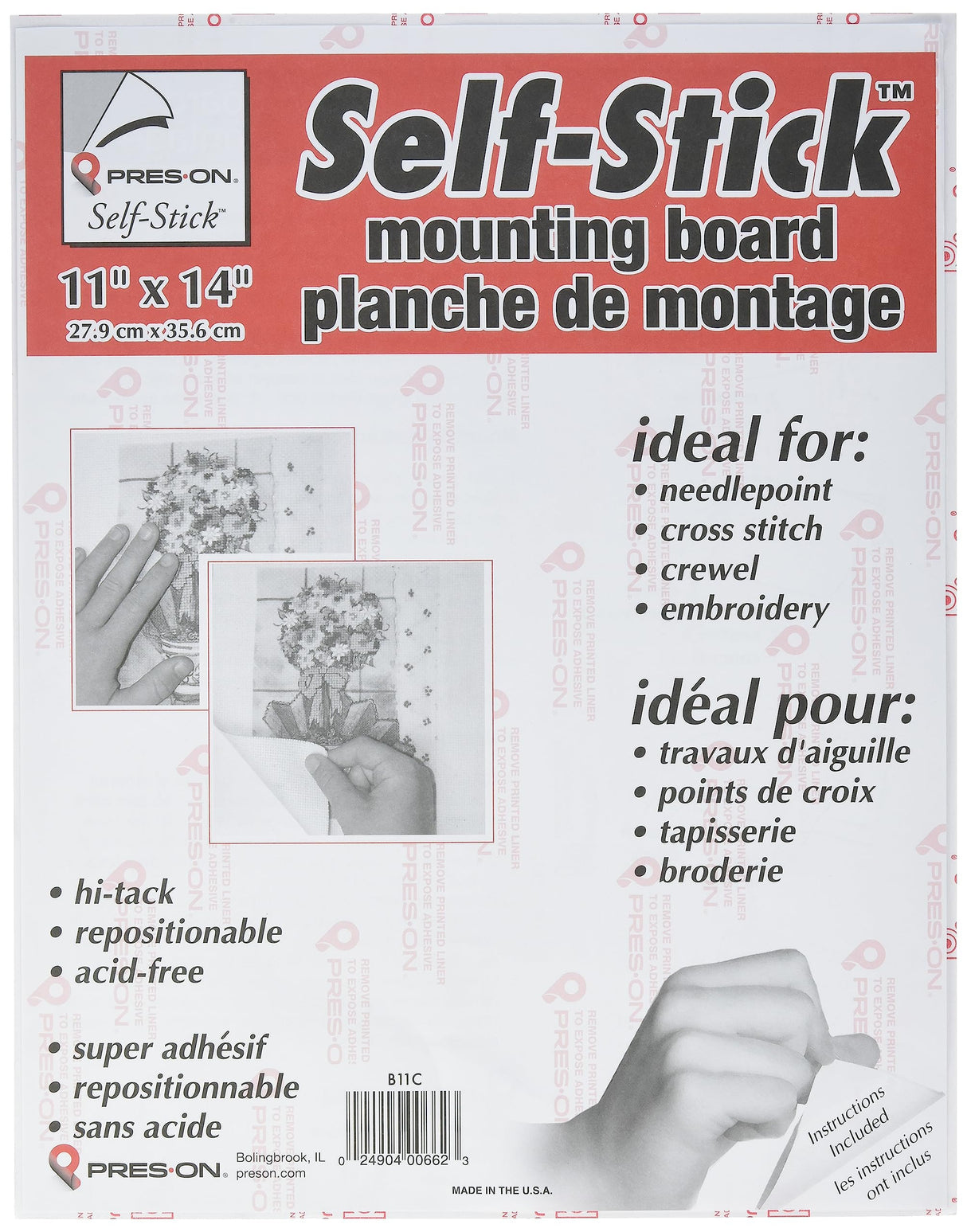 Pres-On Mounting Board 11"X14" Pres-On