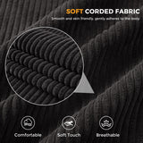 MAXYOYO 3 Seater Couch for Living Room, Boneless Couch with Tufted Cushion & Backrest, Upholstered Floor Sofa, Sofa in A Box, Black MAXYOYO