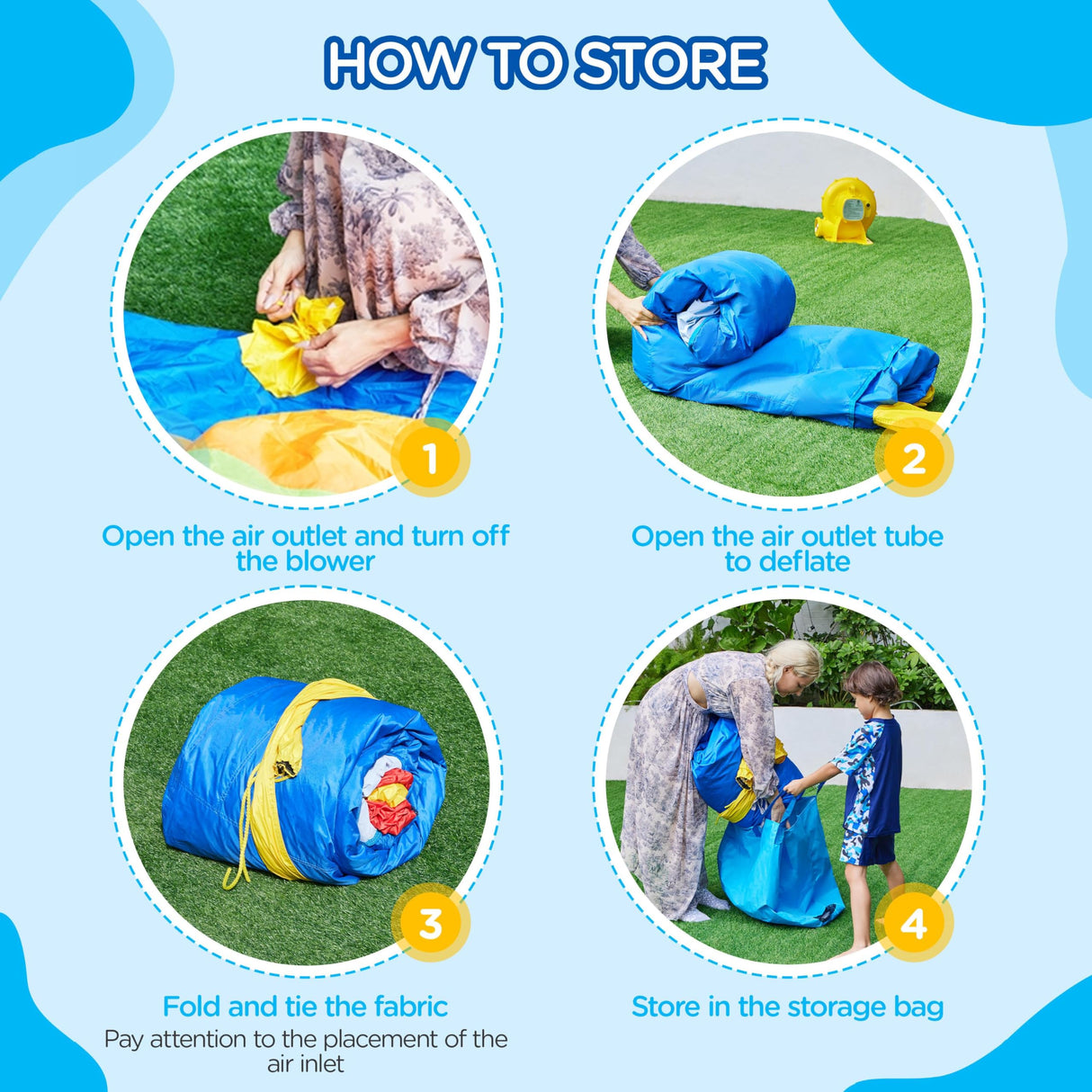 Yaheetech Inflatable Bounce House, 7-in-1 Oversize Bouncing Area w/Obstacle Arch & Slide & Basketball Game & Dart Game, Bounce House for Kids Aged 3-10 w/Storage Bag & 520W Blower Yaheetech