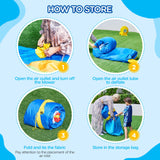 Yaheetech Inflatable Bounce House, 7-in-1 Oversize Bouncing Area w/Obstacle Arch & Slide & Basketball Game & Dart Game, Bounce House for Kids Aged 3-10 w/Storage Bag & 520W Blower Yaheetech