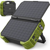 BROWEY Portable Power Station 1000W with Built-in Solar Panel, 614WH/192000mAh LiFePO4 Battery Pack, Solar Generator with AC/DC/USB/PD Outputs for Outdoor Camping, RV Travel, Emergency Preparedness BROWEY