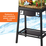 Aqueon Metal 10 Gallon Fish Tank Aquarium Stand, 20" L x 10" W x 28.25" H Aqueon