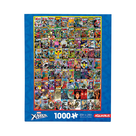 AQUARIUS Marvel X-Men Covers 1000 Piece Jigsaw Puzzle (1000 Piece Jigsaw Puzzle) - Glare Free - Precision Fit - Officially Licensed Marvel Merchandise & Collectibles - 20x28 Inches AQUARIUS