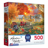 RoseArt - Abraham Hunter - The Pumpkin Harvest - 500 Piece Jigsaw Puzzle for Adults RoseArt