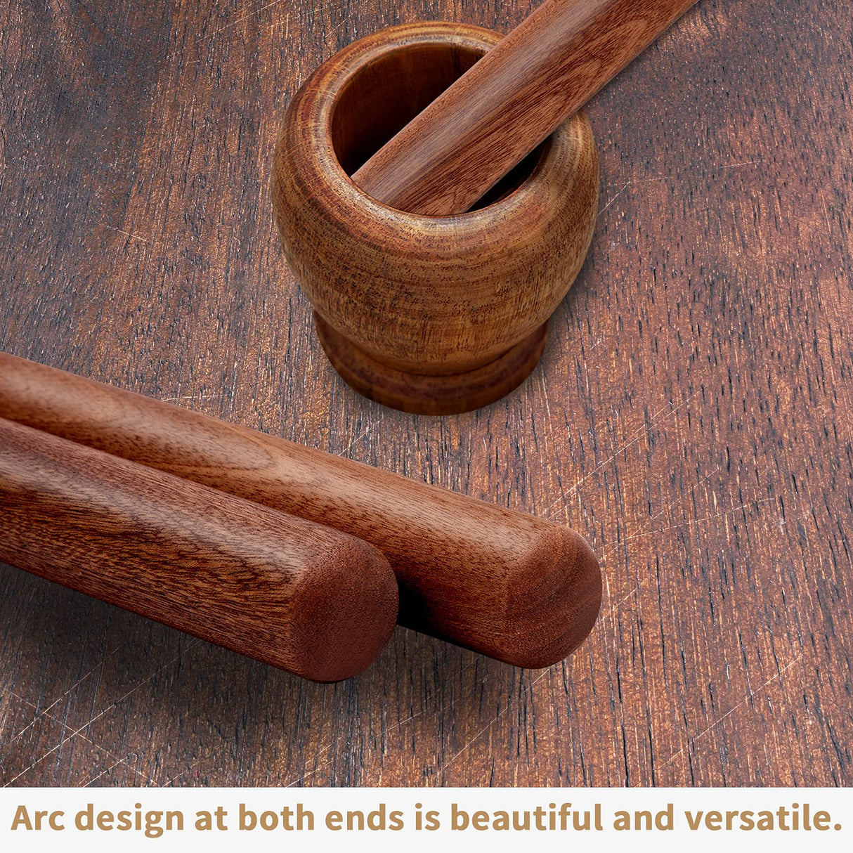 Aisoso French Rolling Pin, 17.7 Inches Wood Rolling Pin for Baking Extra Long Thickened, Classic Wooden Dough Roller for Fondant Pizza Pie Crust Cookie Pastry, Essential Kitchen Utensil, Brown Aisoso