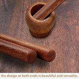 Aisoso French Rolling Pin, 17.7 Inches Wood Rolling Pin for Baking Extra Long Thickened, Classic Wooden Dough Roller for Fondant Pizza Pie Crust Cookie Pastry, Essential Kitchen Utensil, Brown Aisoso