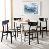 Safavieh Home Lucca Retro Black Dining Chair, Wood, Set of 2 Safavieh