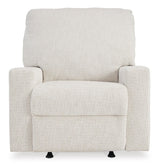 Signature Design by Ashley Rannis Casual Manual Rocker Recliner, White Signature Design by Ashley