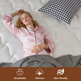 14 Inch Queen Mattress in a Box, Hybrid Cooling Gel Memory Foam & Pocketed Coils, Medium Firm, CertiPUR-US Certified, Pressure Relief, Motion Isolation Zentilla