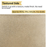 PEI Spring Steel Bed with Magnetic Sheet for Edner 3 pro/Ender 3 v2/S1,Ender 5 3D Printer,235mm*235mm (235-235, Smooth & Textured PEI) 3DHUB