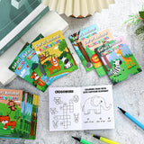 Sinmoe 36 Pcs Safari Animals Mini Activity Books for Kids Coloring Drawing Books Set with Lion Tiger Giraffe Patterns DIY Game Party Favors Fun Classroom Gifts Goody Filler Teachers Daycare Prize Sinmoe
