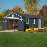 Handy Home Products Manhattan 12x24 Garage Do-it-Yourself Wooden Storage Shed Handy Home Products