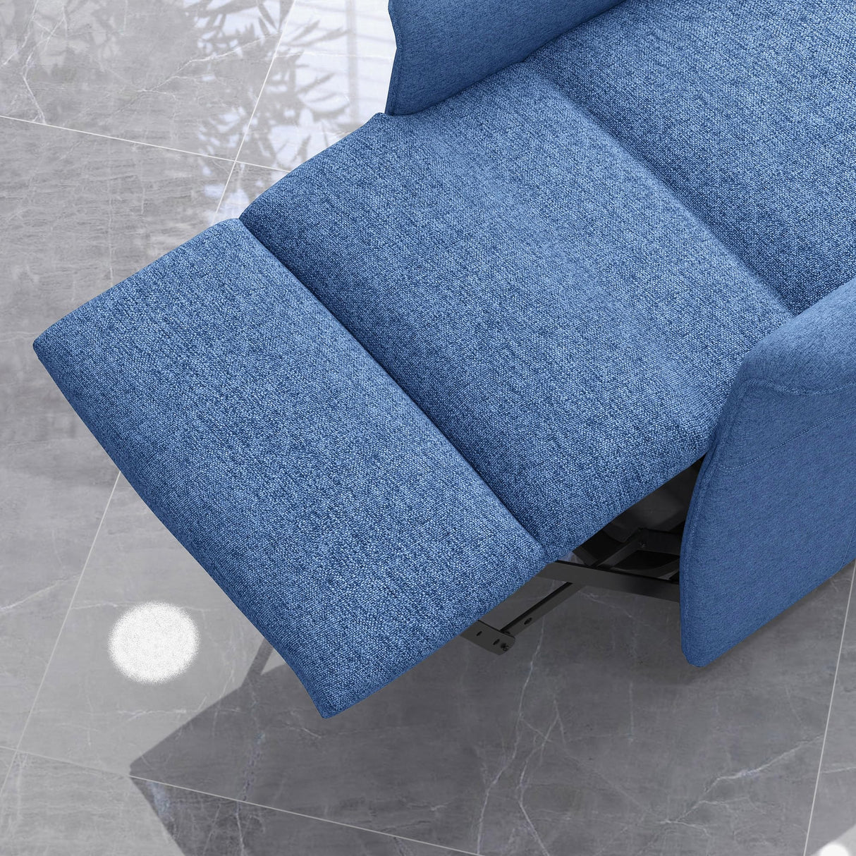 HOMCOM Power Lift Recliner Chair for Elderly, Easy Assembly, Fabric Lift Chair for Adults, Recliner Sofa with Remote Control, Side Pockets for Living Room, Blue HOMCOM