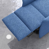 HOMCOM Power Lift Recliner Chair for Elderly, Easy Assembly, Fabric Lift Chair for Adults, Recliner Sofa with Remote Control, Side Pockets for Living Room, Blue HOMCOM