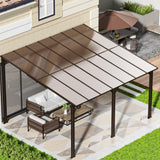 Airwire 10x14 FT Gazebo, Outdoor Gazebos on Clearance with Aluminum Frame, Wall Mounted Gazebo & Pergola, Lean to Gazebo Awnings for Patio, Decks, Porch and Backyard AirWire