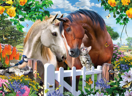 Ceaco - Howard Robinson - Garden Gate Friends - 100 Piece Jigsaw Puzzle Ceaco