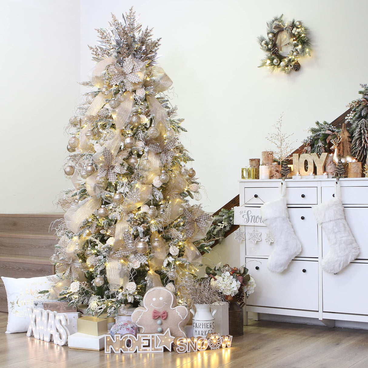 Sea Team 60 mm/2.36 Inch Set of Colourful and Sparkling Painted Ornaments and Hanging Baubles for Christmas Tree – 30 Pieces Sea Team