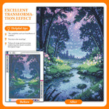 Offito Forest Diamond Art Kits for Adults, Fantasy Landscape Diamond Painting Kits for Beginners, DIY Full Drill Dots Gem Art Paint for Home Wall Decor 12 x 16 Inch Offito
