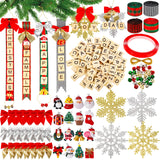 MGparty 284 Pieces Christmas Ornaments DIY Christmas Tree Ornaments Xmas Arts and Crafts Decorations Supplies for Kids Adults MGparty