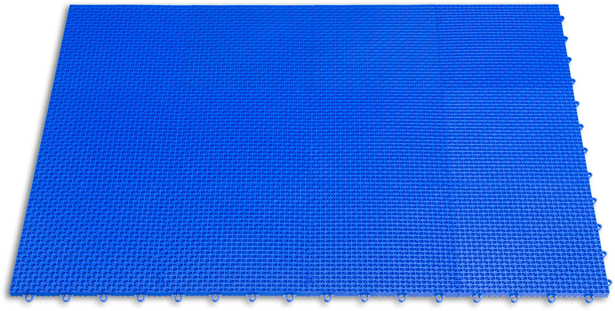 Big Floors DT40EVGN DuraGrid Outdoor Modular Interlocking Multi-Use Plastic Deck Tile, 40 Pack, Evergreen Big Floors