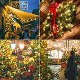 Hopolon Clear Christmas Lights Set 2PACK 50Count 13Feet Incandescent Bulb Mini String Lights for Indoor Christmas Tree Garland Birthday Wedding Festival Decor, Warm White Hopolon